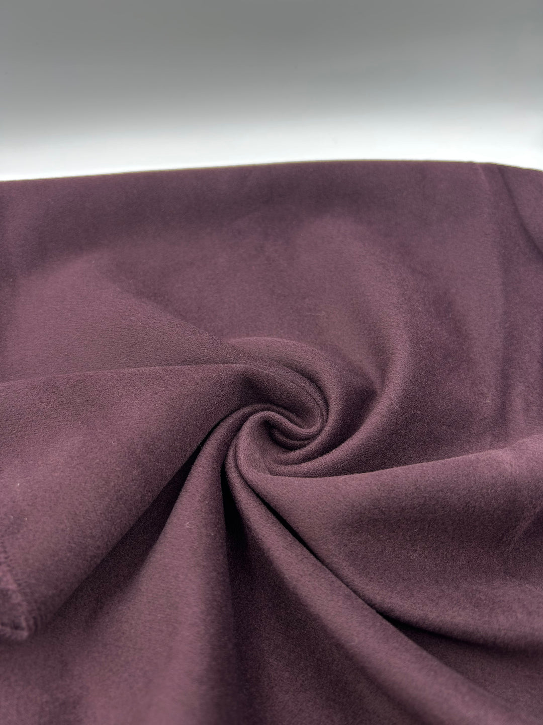 Wool-Blend Coating Fabric in Plum - 59" wide, sold by the yard
