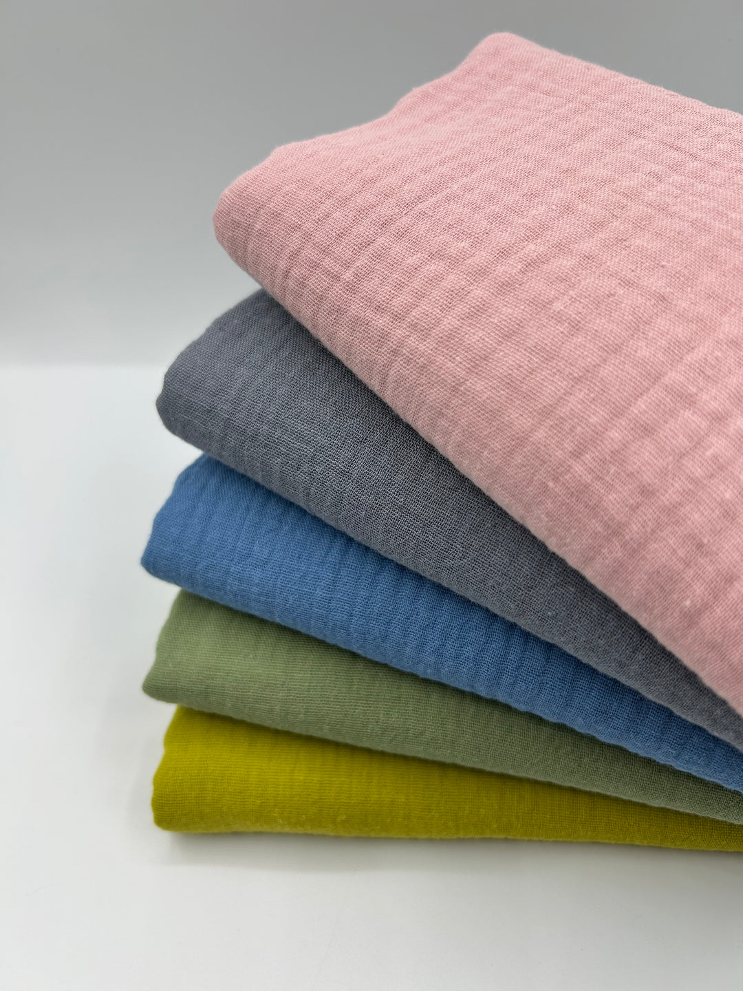 Double Gauze Muslin Fabric in Grey - 57" wide, sold by the yard