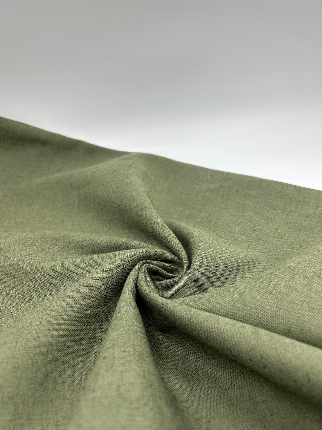 Cotton Linen Fabric in Khaki - 57" wide, sold by the yard