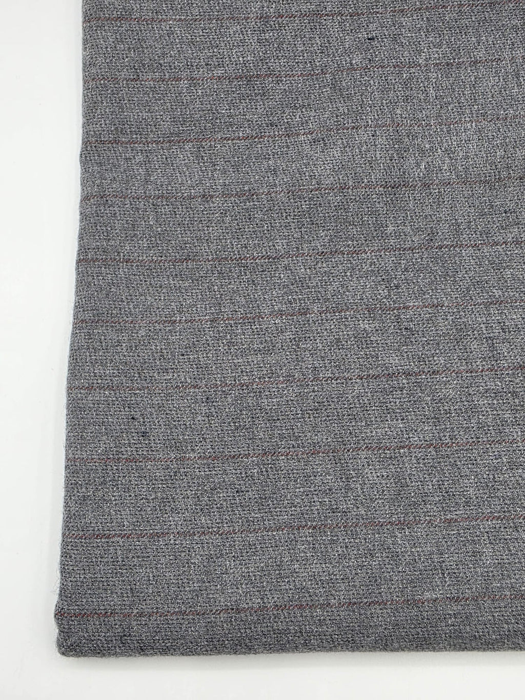 Cotton Linen Fabric in Smoke Stripe - 57" wide, sold by the yard