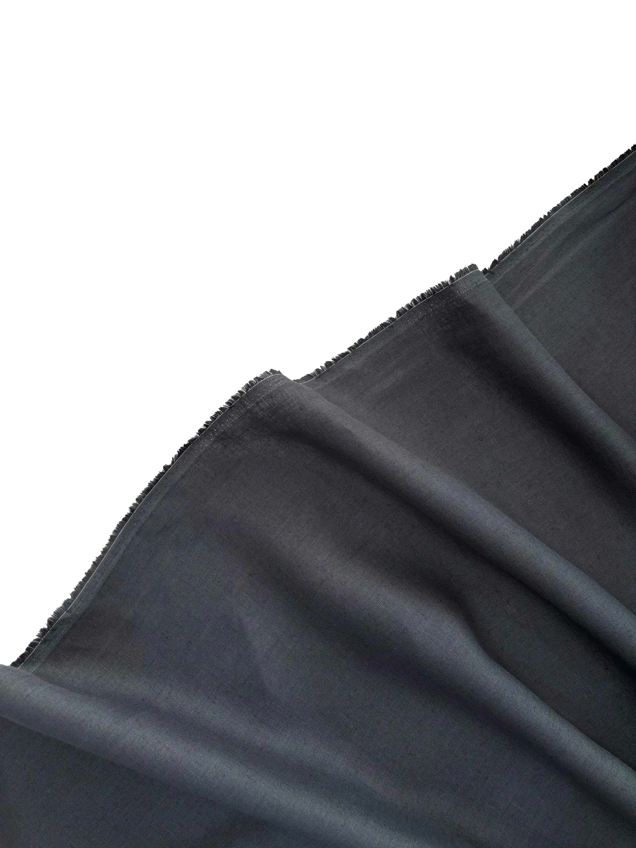 100% Linen Fabric Anthracite