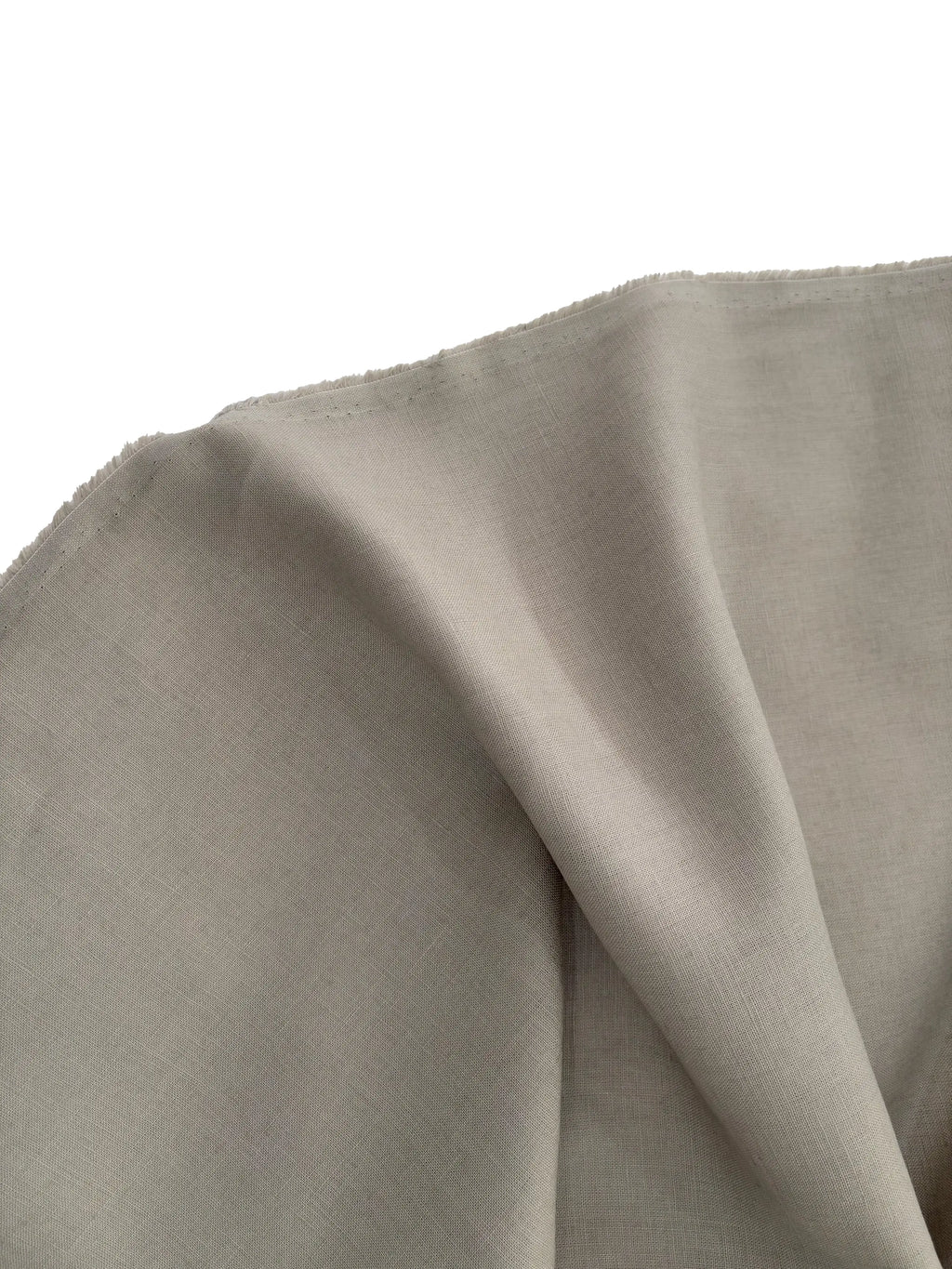 100% Linen Fabric Gray
