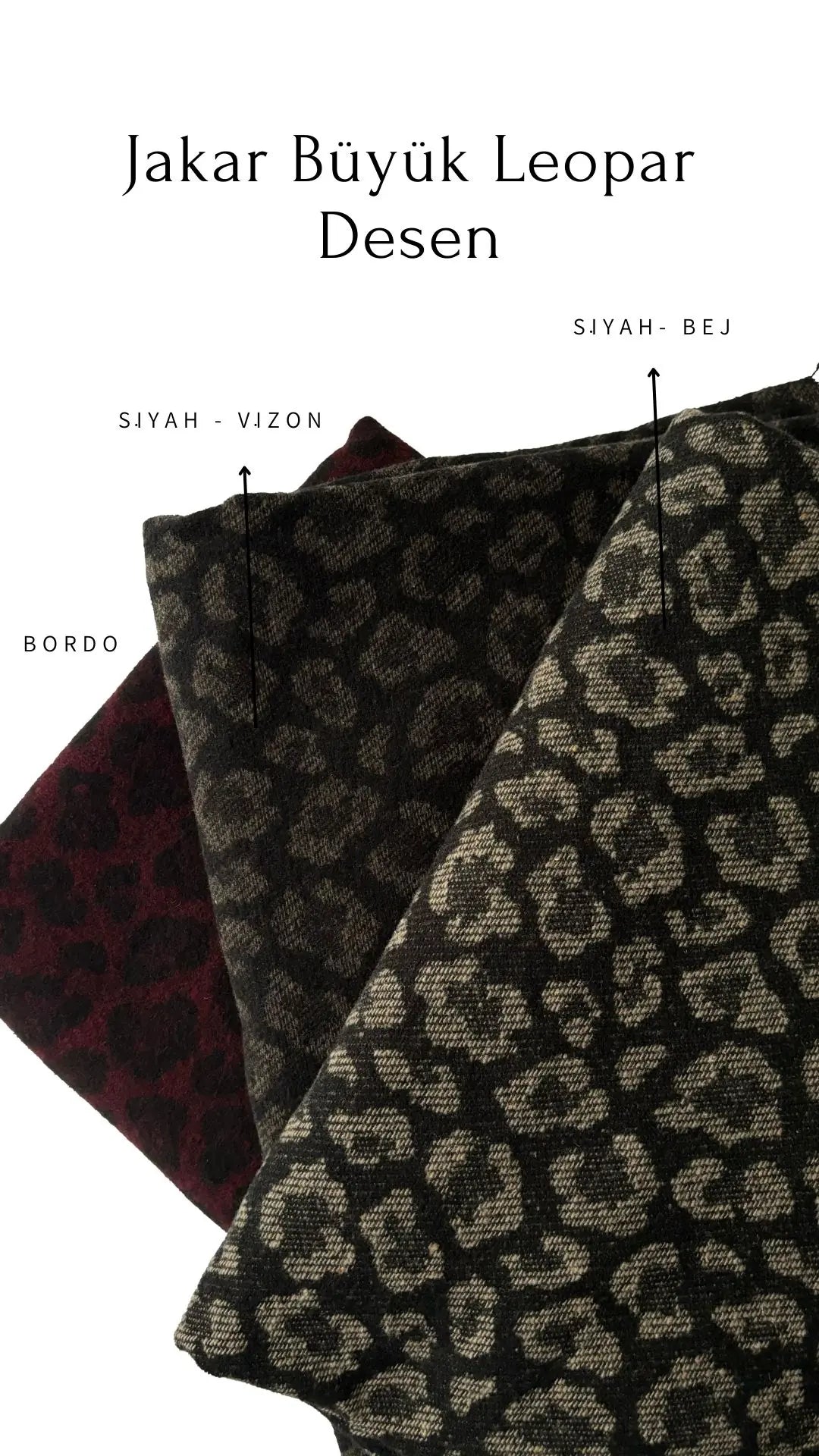 Jacquard Cashmere Coating Fabric Large Leopard Print - Burgundy