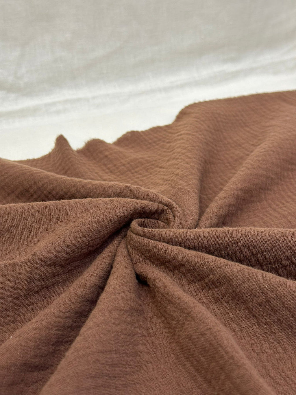 Double Gauze Muslin Fabric in Chestnut - 57" wide, sold by the yard