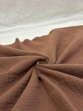 Double Gauze Muslin Fabric in Chestnut - 57" wide, sold by the yard