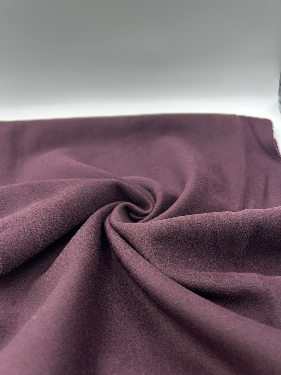 Wool-Blend Coating Fabric in Plum - 59" wide, sold by the yard