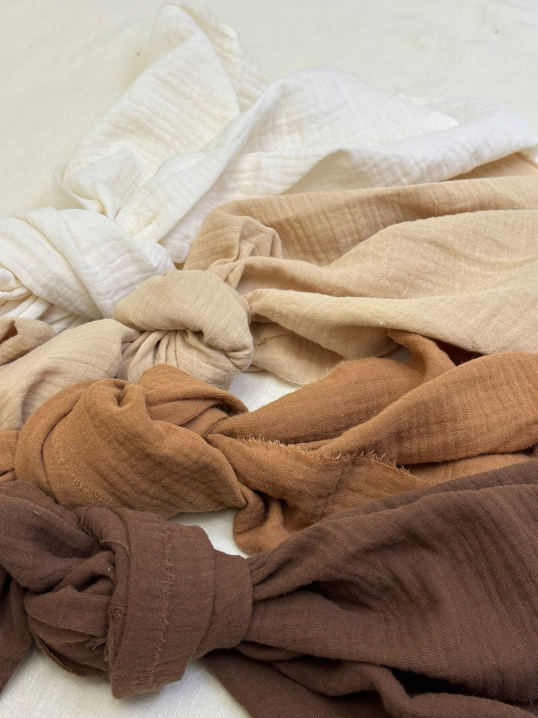 Double Gauze Muslin Fabric in Cream - 57" wide, sold by the yard