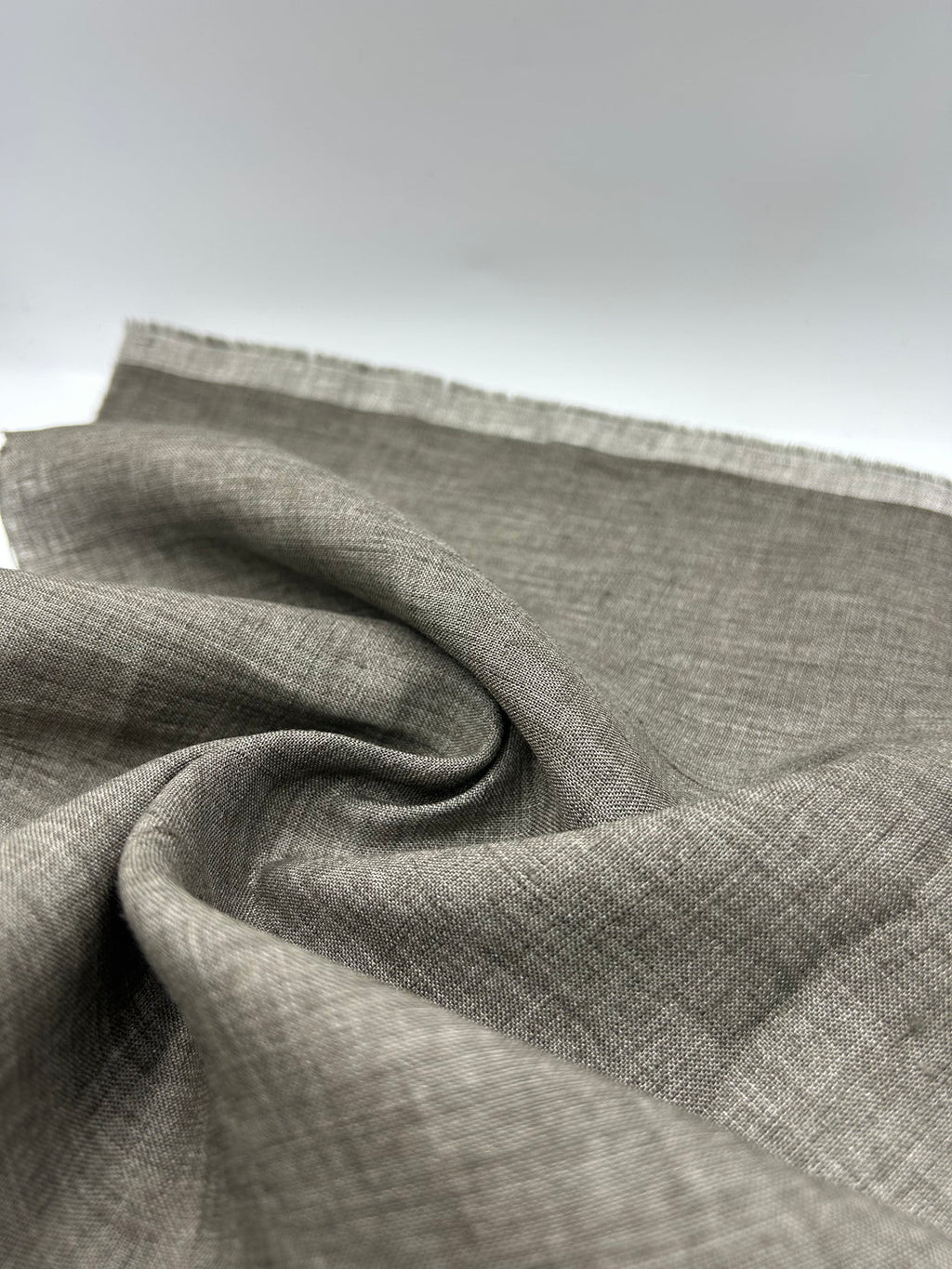 100% Linen Fabric in Brown Melange - 57" wide, sold by the yard