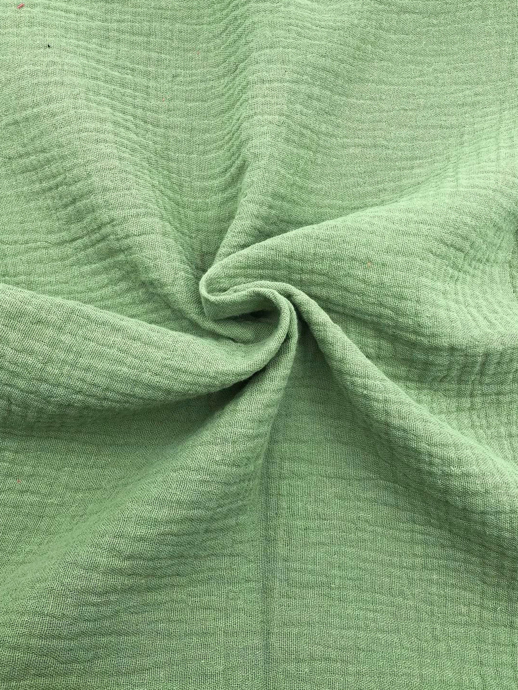Double Gauze Muslin Fabric in Almond Green - 57" wide, sold by the yard