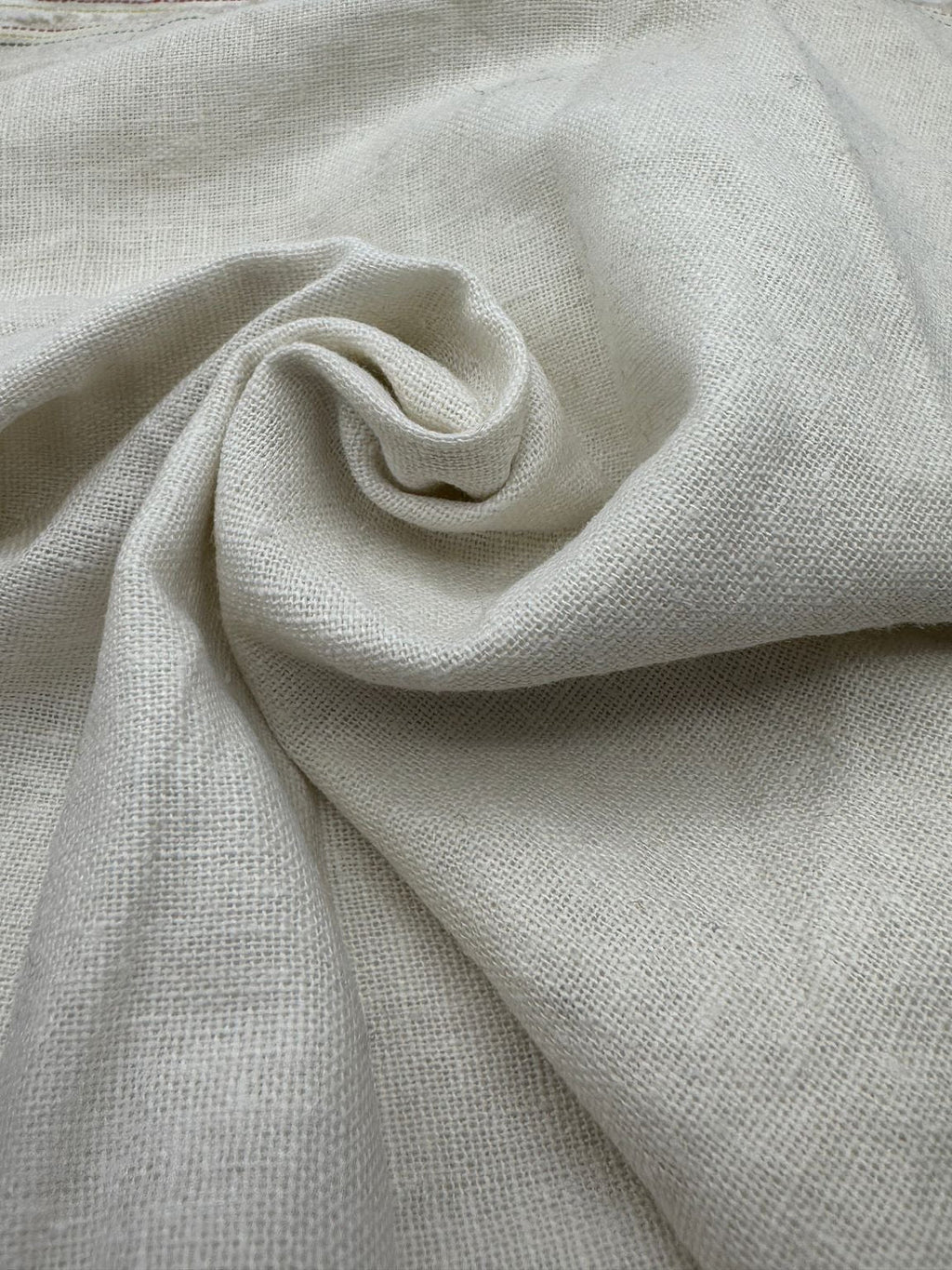 Viscose Linen Fabric in Ivory - 57" wide, sold by the yard