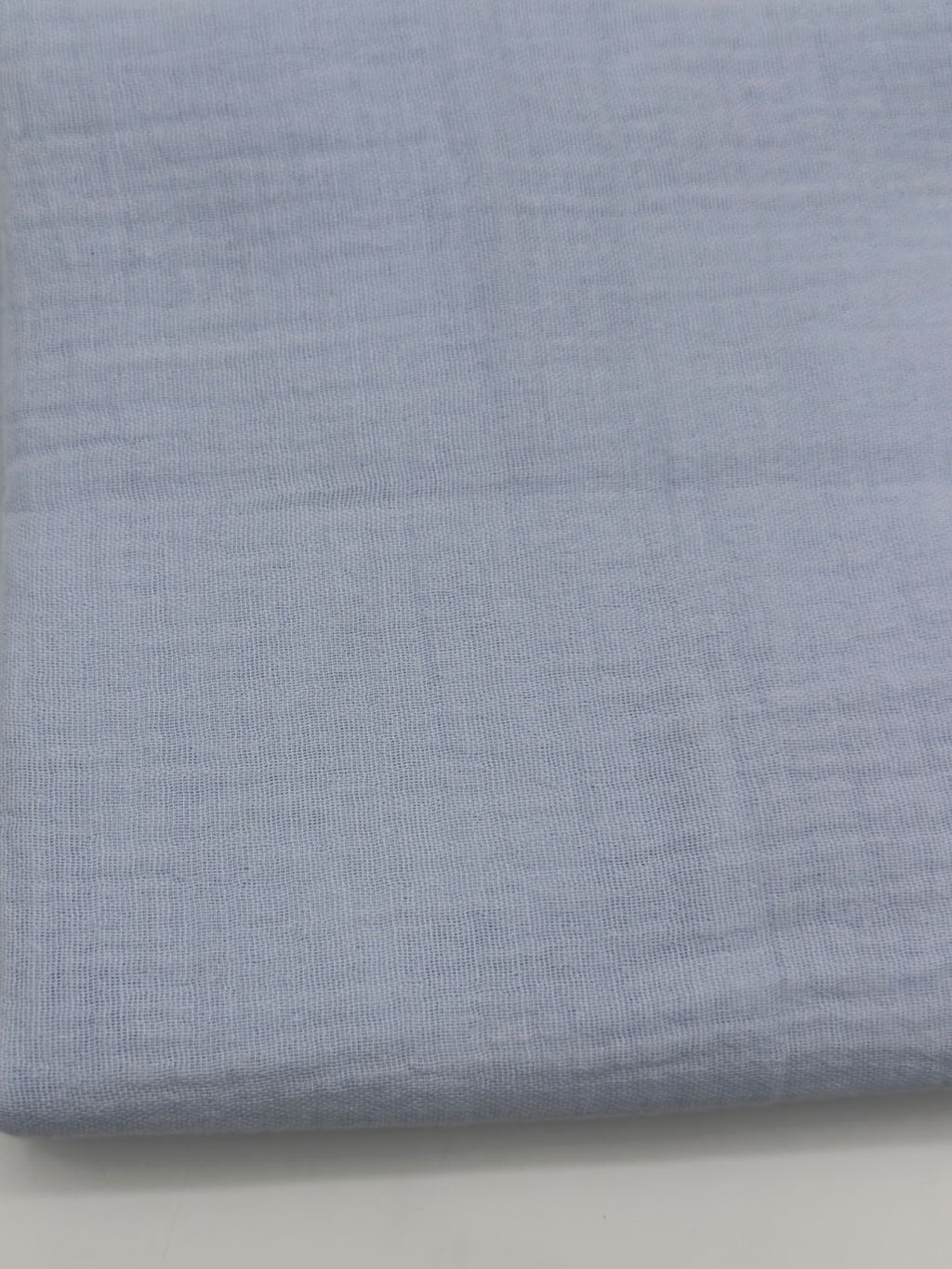 Double Gauze Muslin Fabric in Baby Blue - 57" wide, sold by the yard