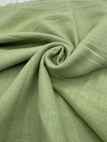 Viscose Linen Fabric in Light Green - 57" wide, sold by the yard
