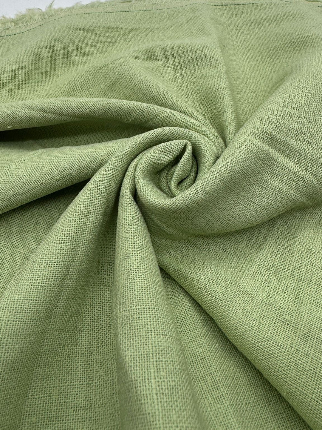 Viscose Linen Fabric in Light Green - 57" wide, sold by the yard