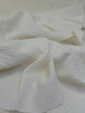 Double Gauze Muslin Fabric in Cream - 57" wide, sold by the yard