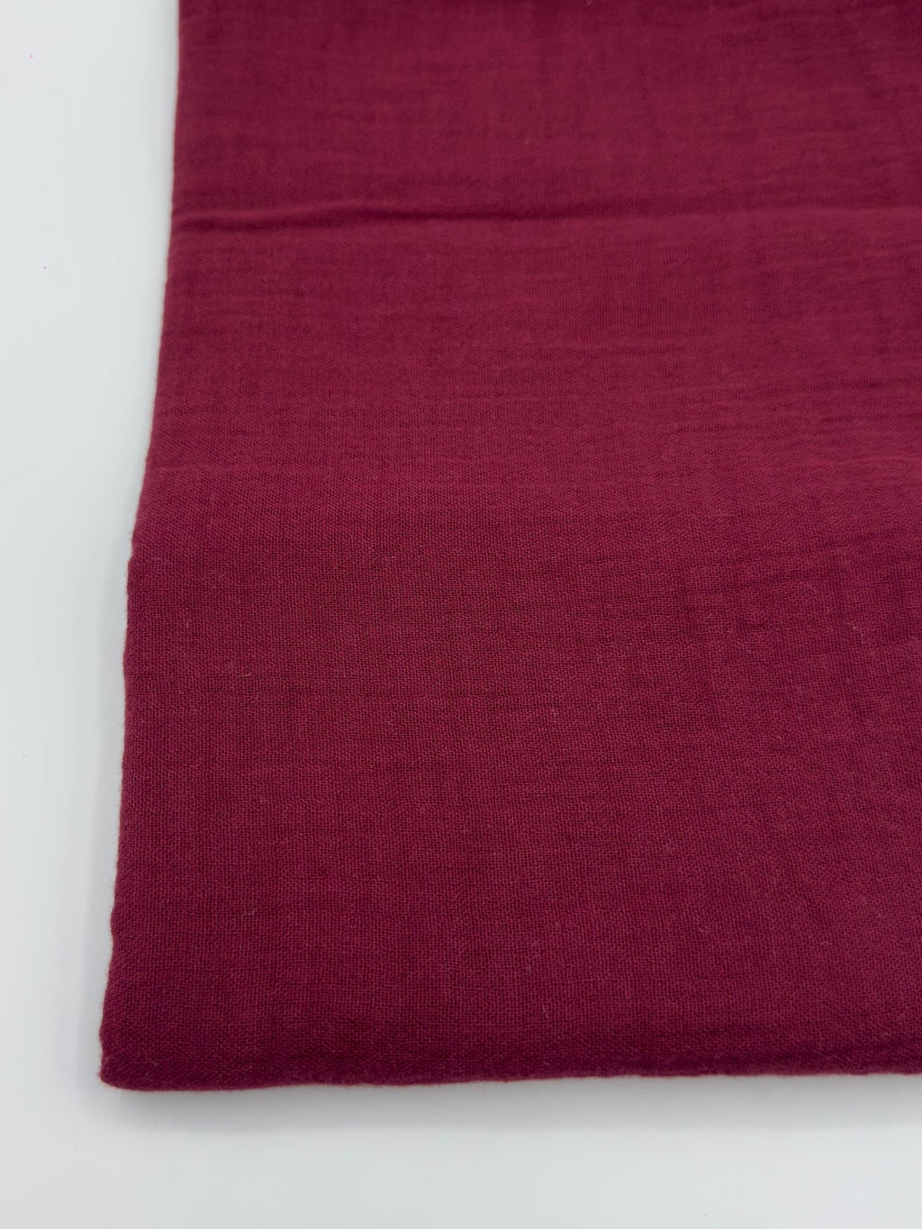 Double Gauze Muslin Fabric in Burgundy - 57" wide, sold by the yard