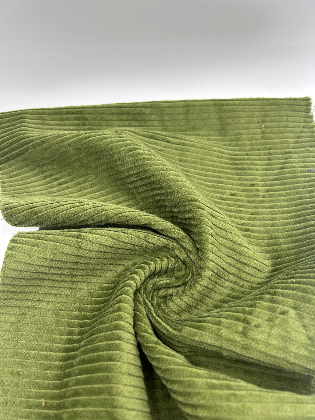 Corduroy Fabric in Olive - 57" wide, sold by the yard
