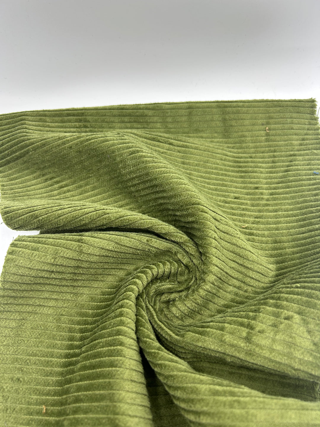 Corduroy Fabric in Olive - 57" wide, sold by the yard