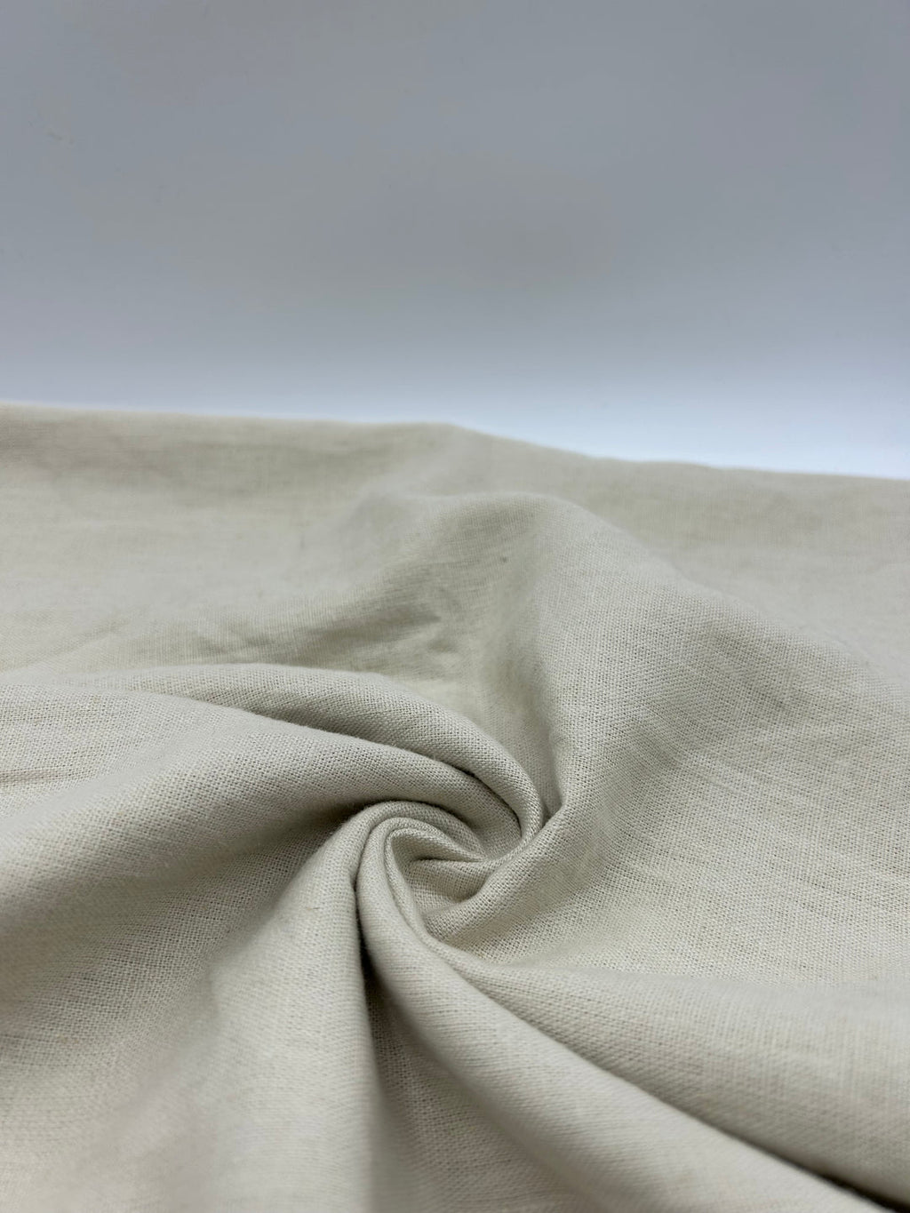 Cotton Linen Fabric in Cream - 57" wide, sold by the yard