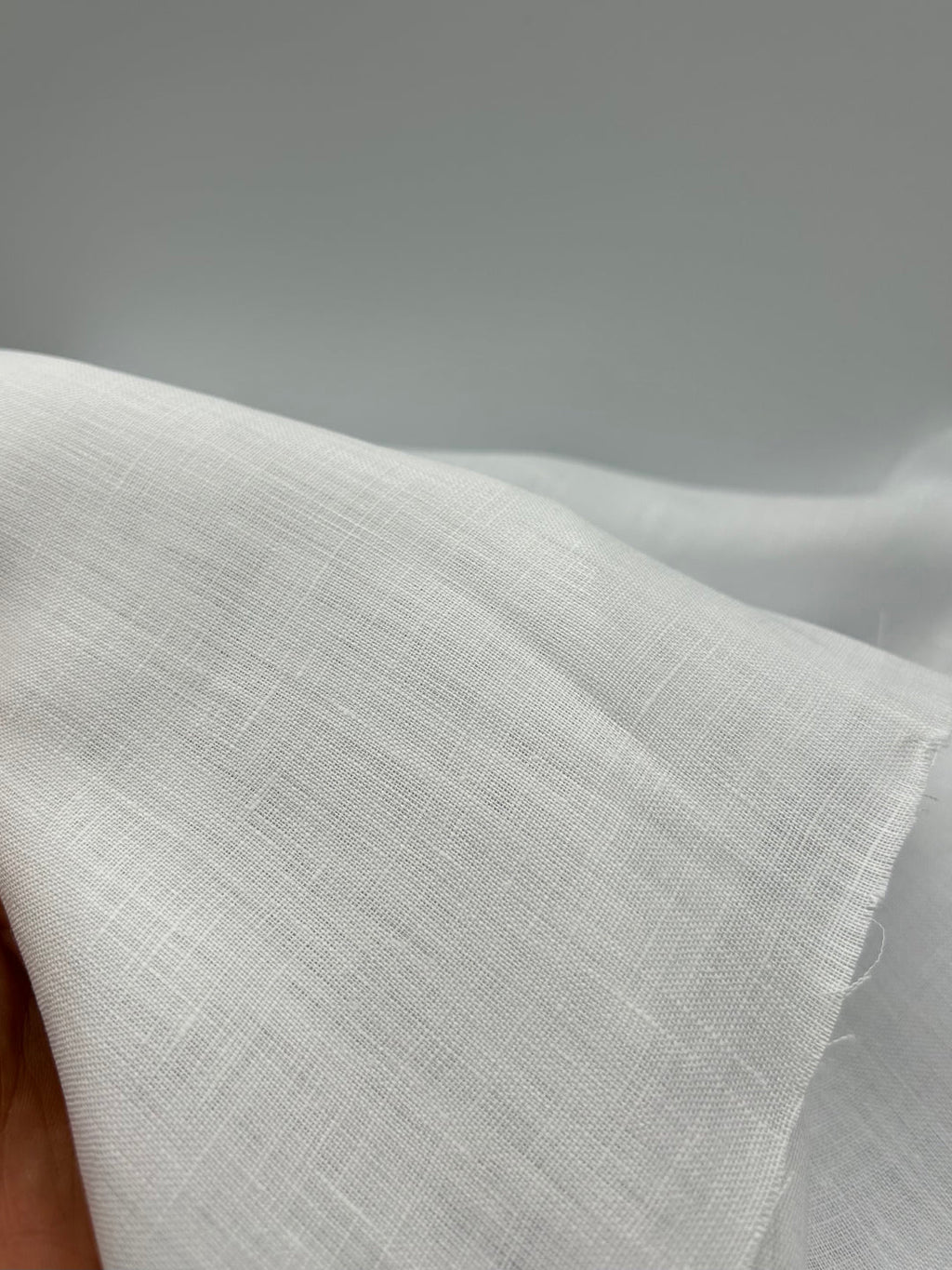 100% Linen Fabric in White - 57" wide, sold by the yard