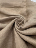 100% Linen Fabric in Caramel - 57" wide, sold by the yard