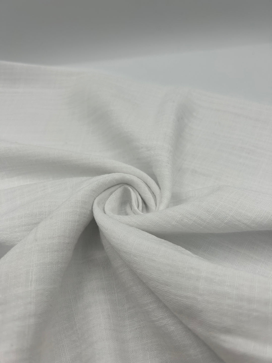 Cotton Linen Fabric in Optic White - 57" wide, sold by the yard