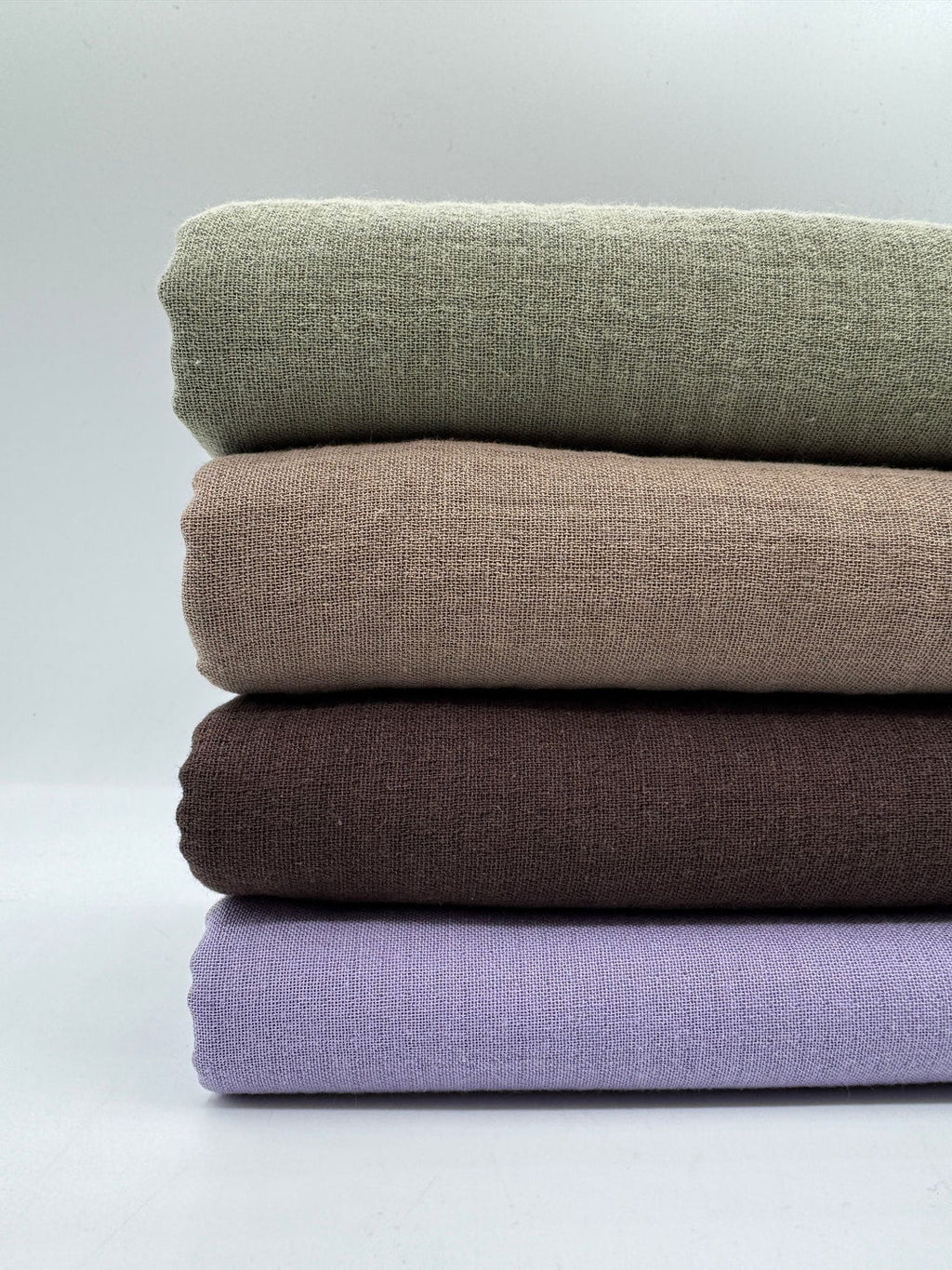 Double Gauze Muslin Fabric in Mink - 57" wide, sold by the yard