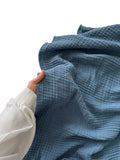4-Layer 100% Cotton Indigo Muslin Fabric