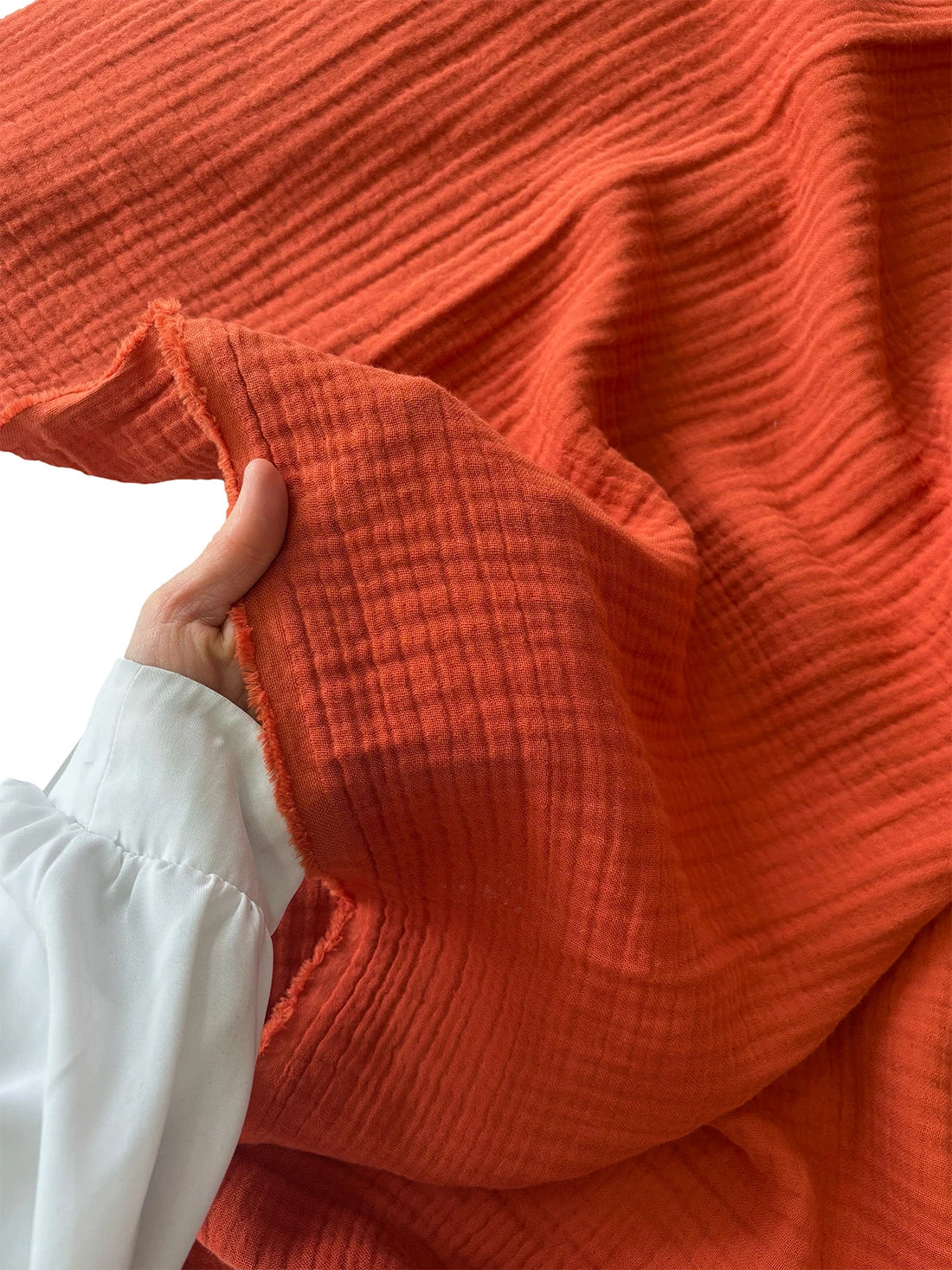 4-Layer 100% Cotton Terracotta Muslin Fabric
