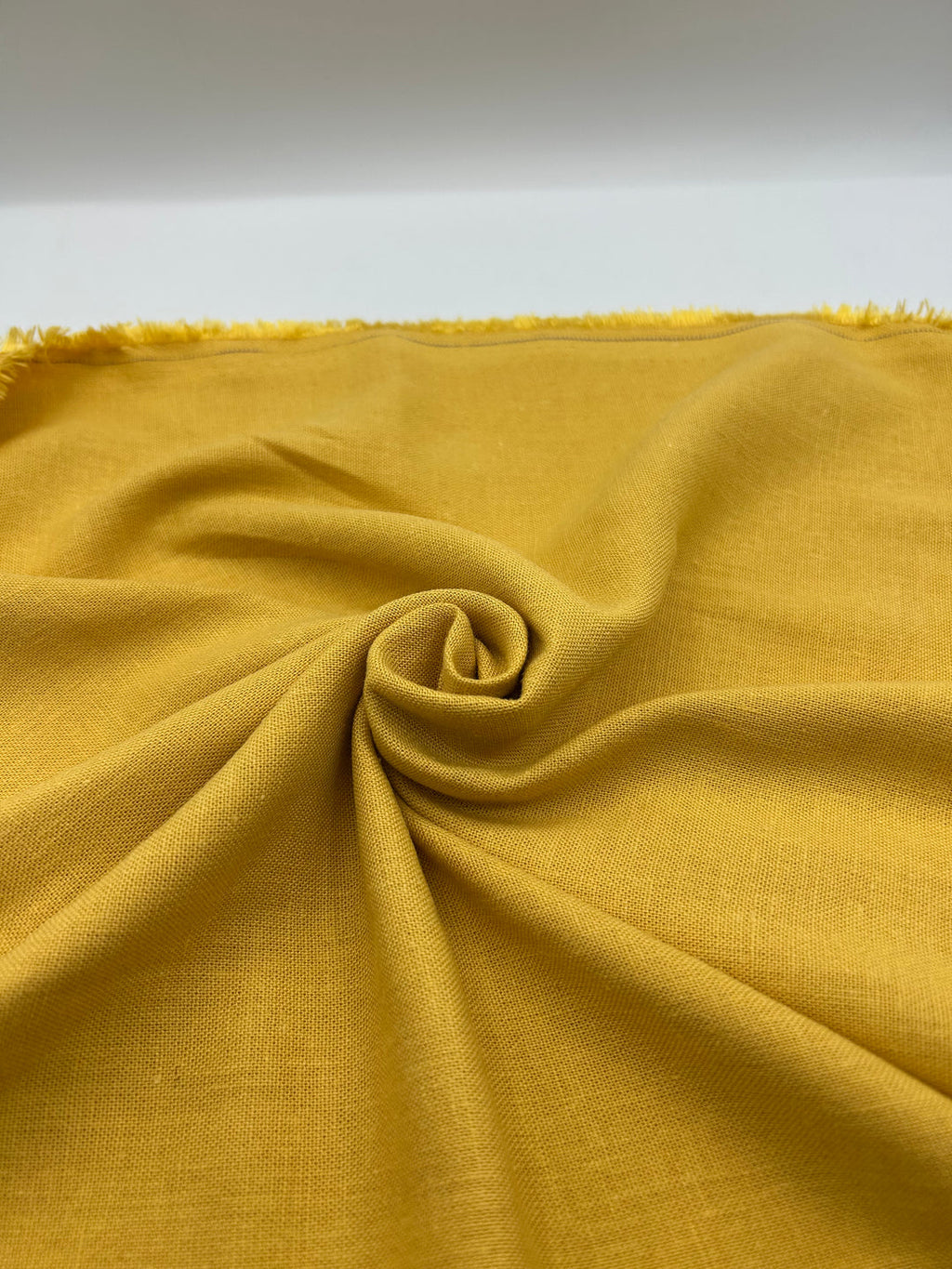 Viscose Linen Fabric in Yellow - 57" wide, sold by the yard