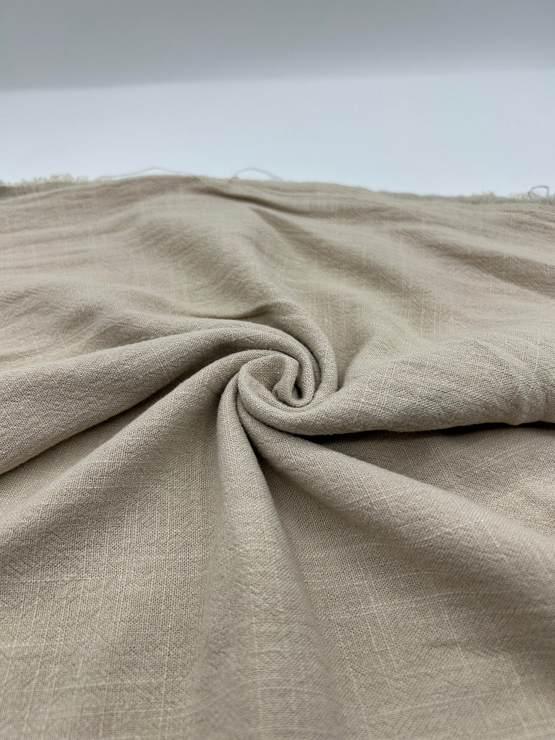 Viscose Linen Fabric in Beige - 57" wide, sold by the yard
