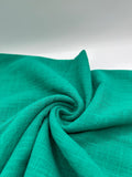Cotton Linen Fabric in Emerald - 57" wide, sold by the yard