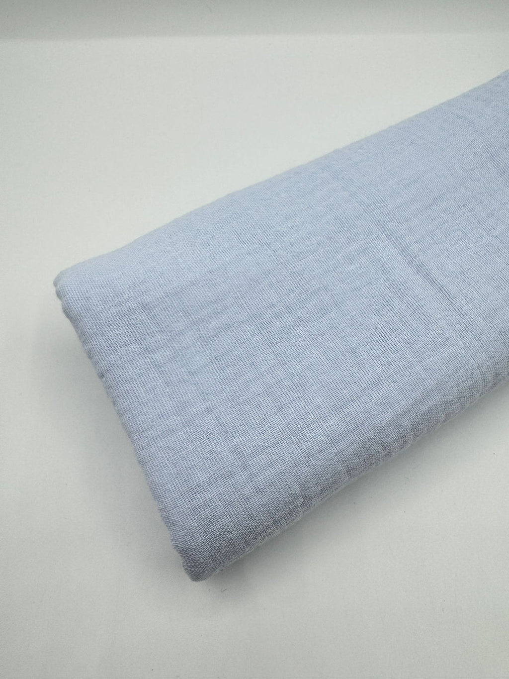 Double Gauze Muslin Fabric in Baby Blue - 57" wide, sold by the yard