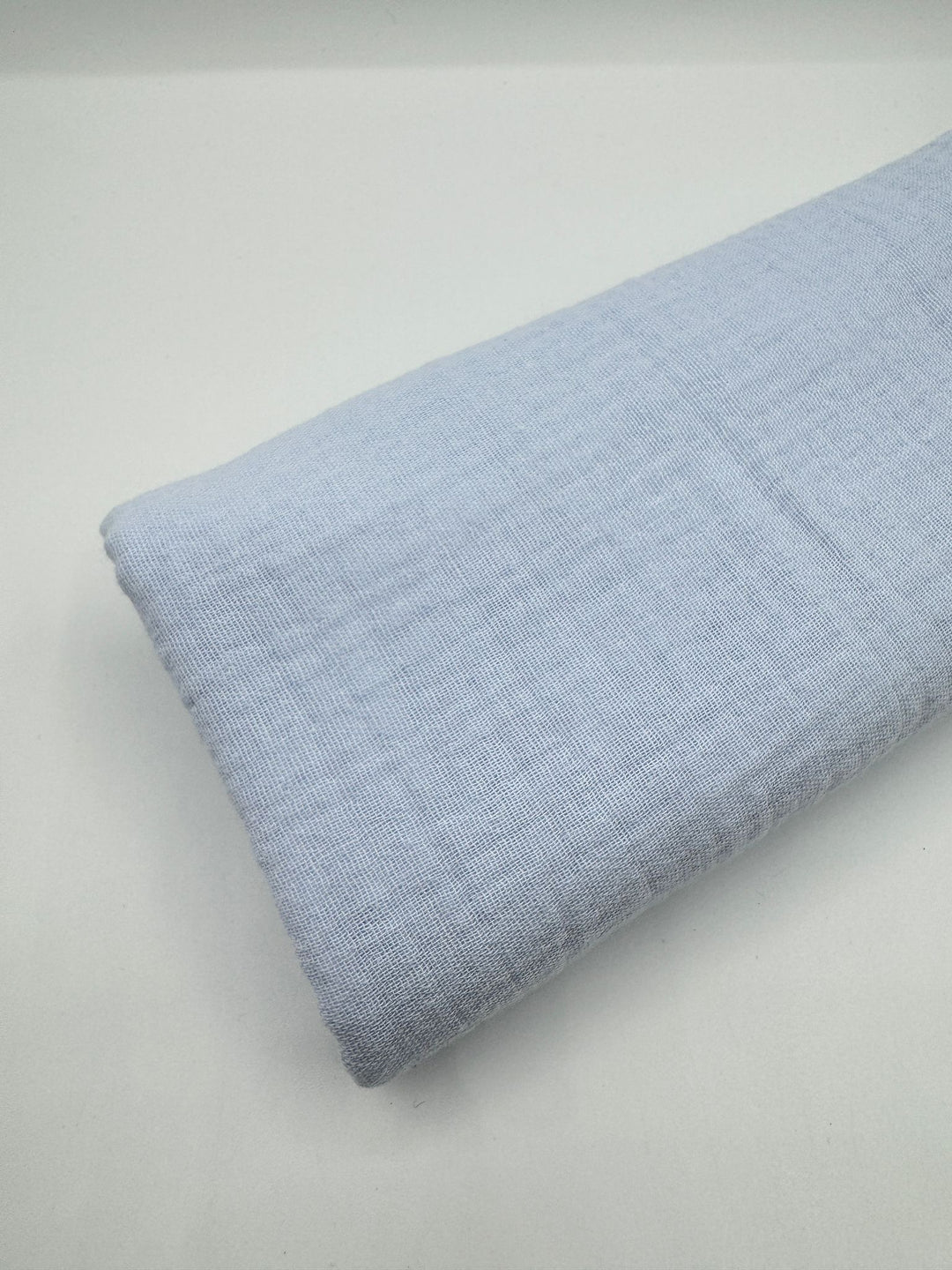 Double Gauze Muslin Fabric in Baby Blue - 57" wide, sold by the yard