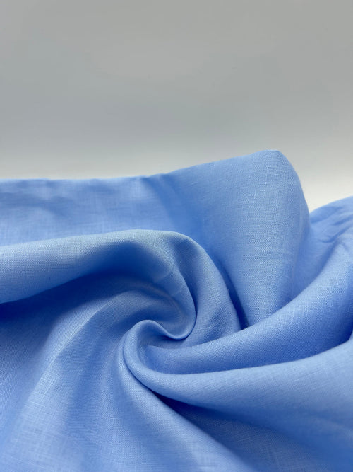 100% Linen Fabric in Blue - 57" wide, sold by the yard