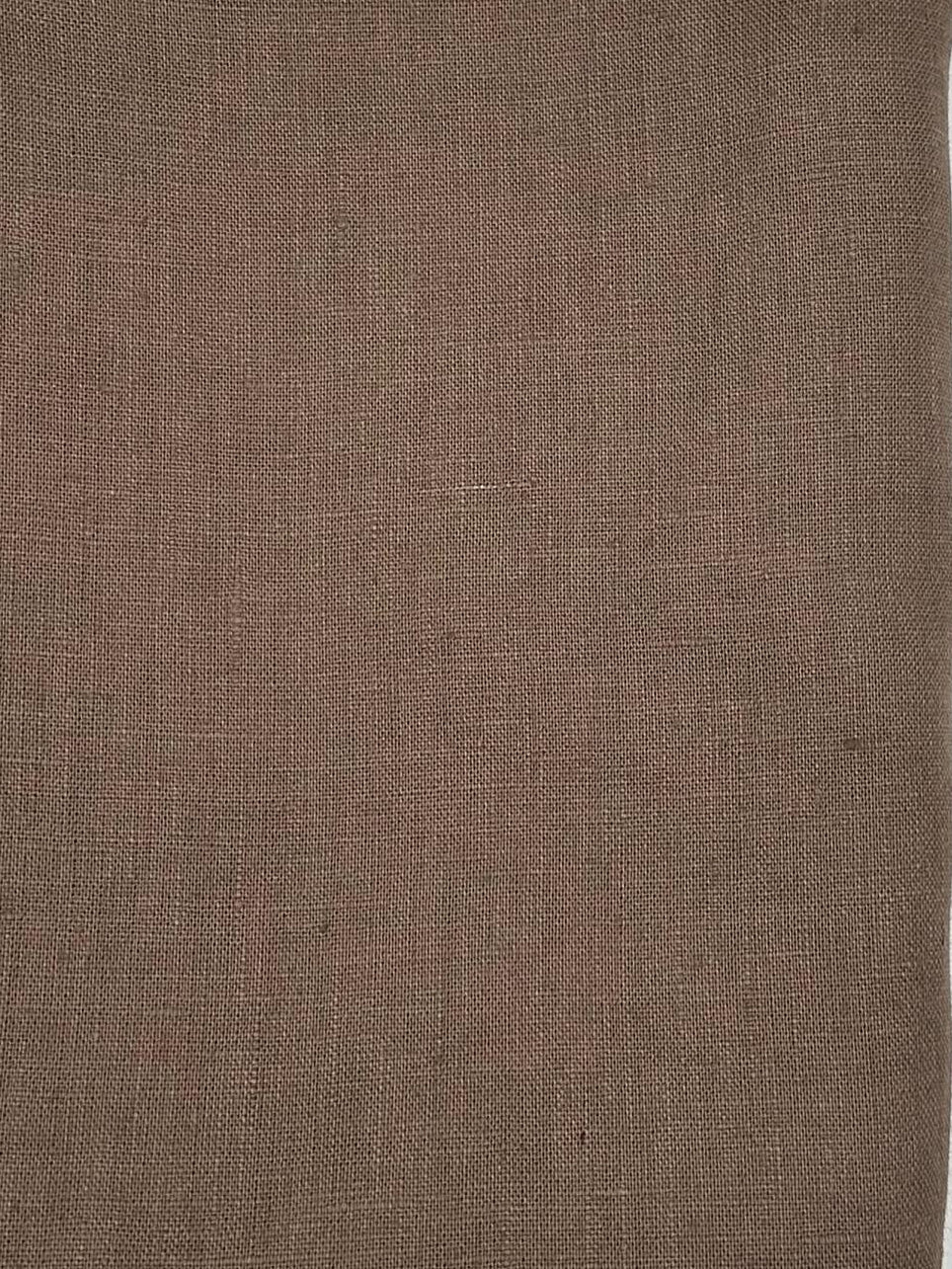 100% Linen Fabric in Mushroom - 57" wide, sold by the yard