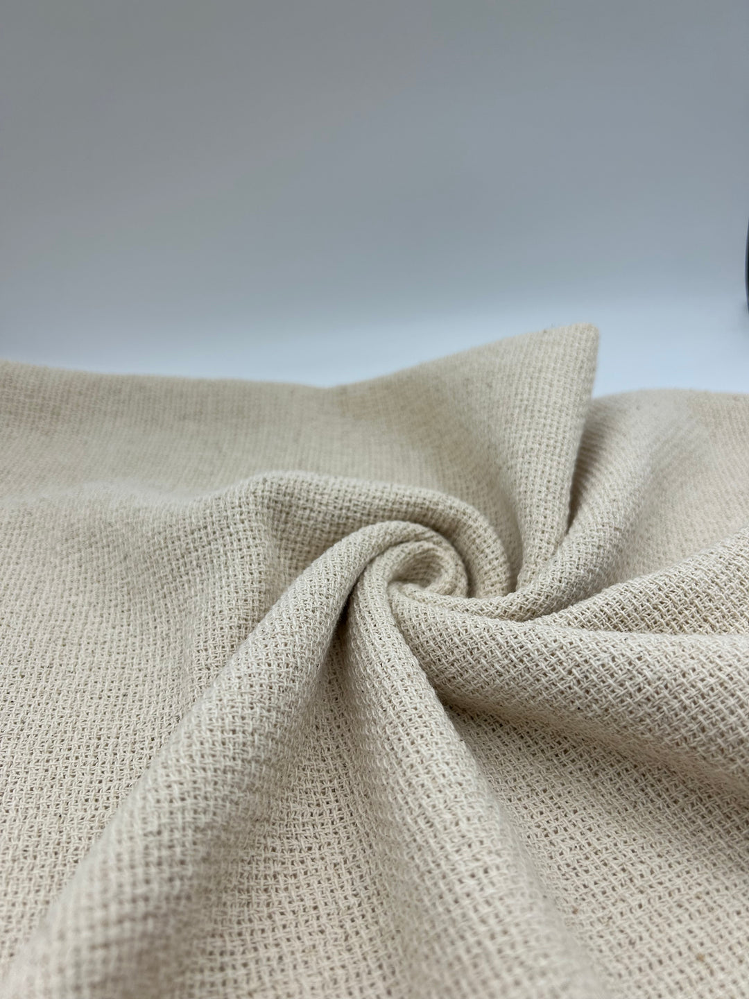 Cotton Linen Fabric in Open Weave Natural - 57" wide, sold by the yard
