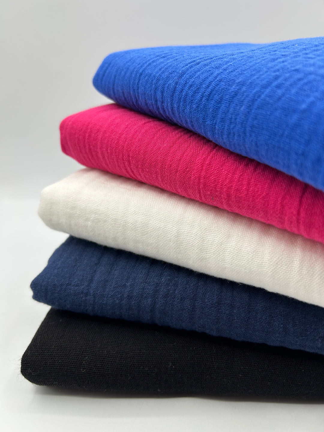 Double Gauze Muslin Fabric in Navy - 57" wide, sold by the yard