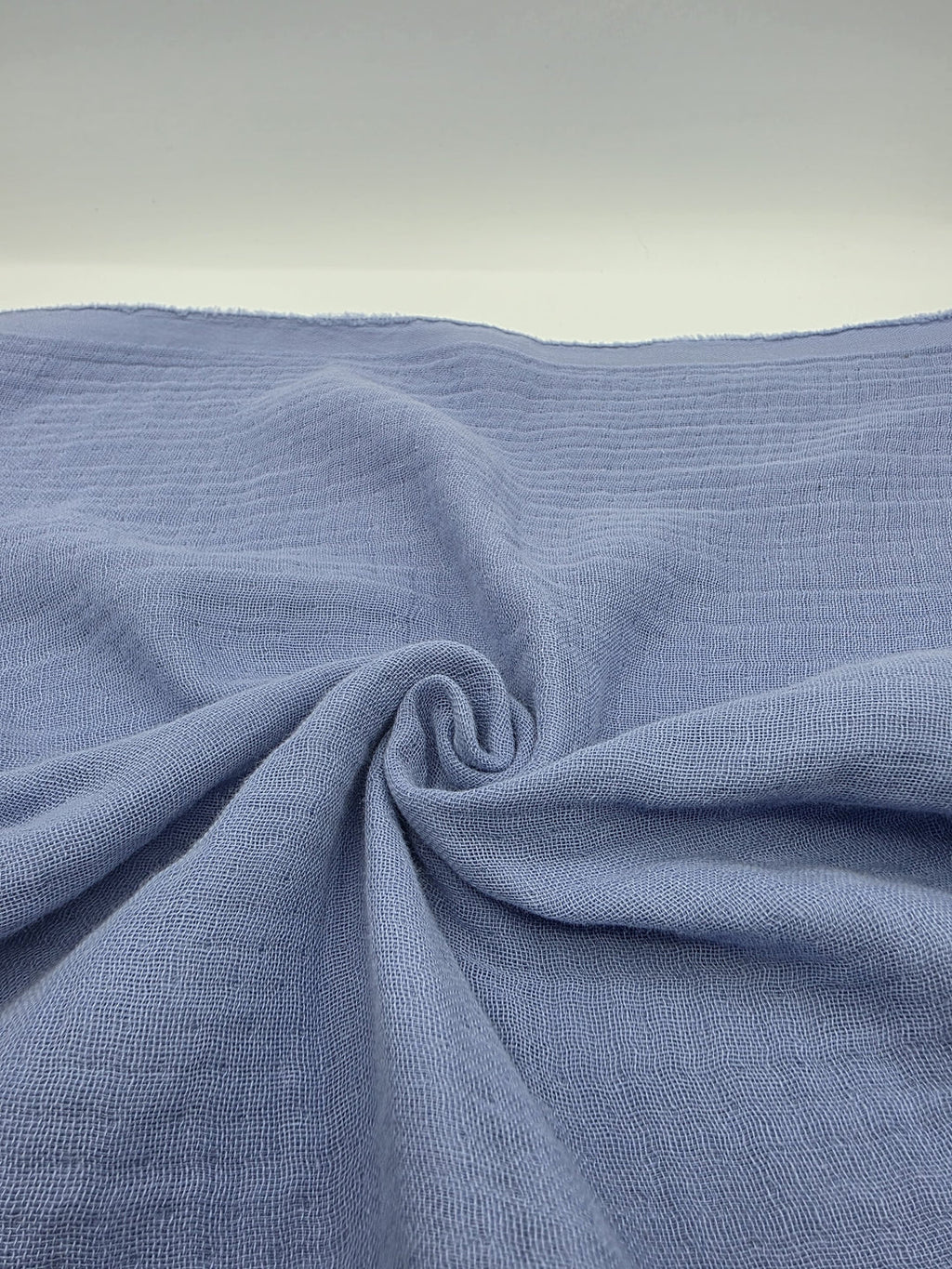 4-Layer Muslin Fabric in Blue - 57" wide, sold by the yard