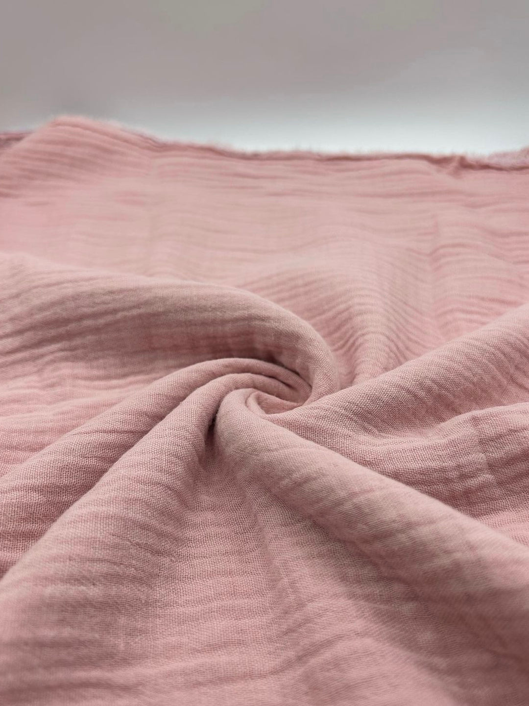 Double Gauze Muslin Fabric in Powder Pink - 57" wide, sold by the yard