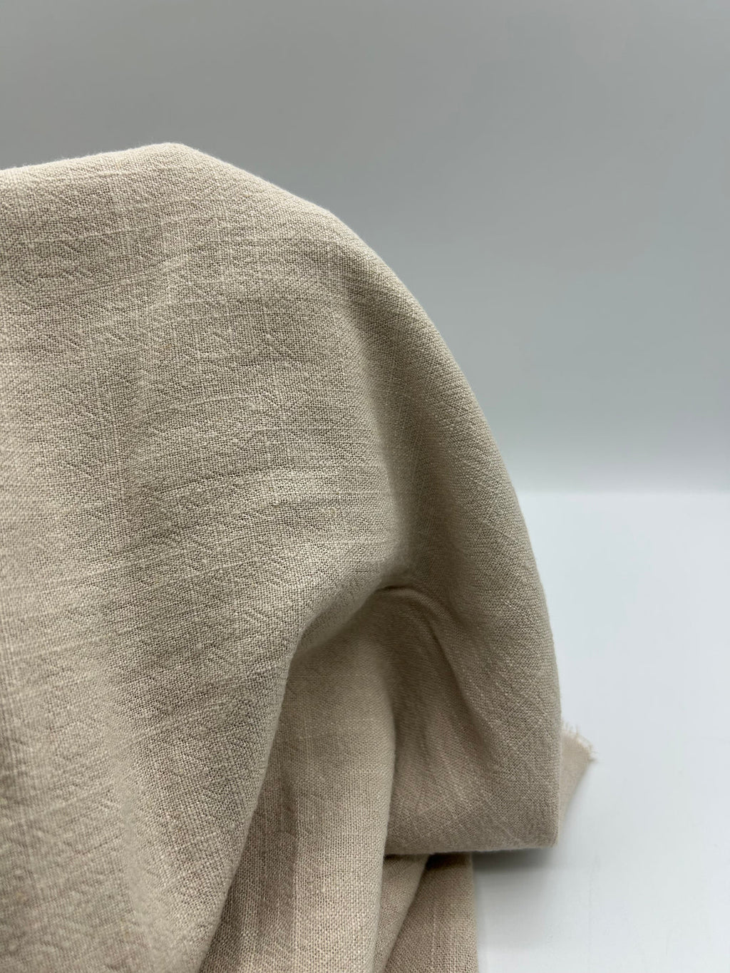 Viscose Linen Fabric in Beige - 57" wide, sold by the yard