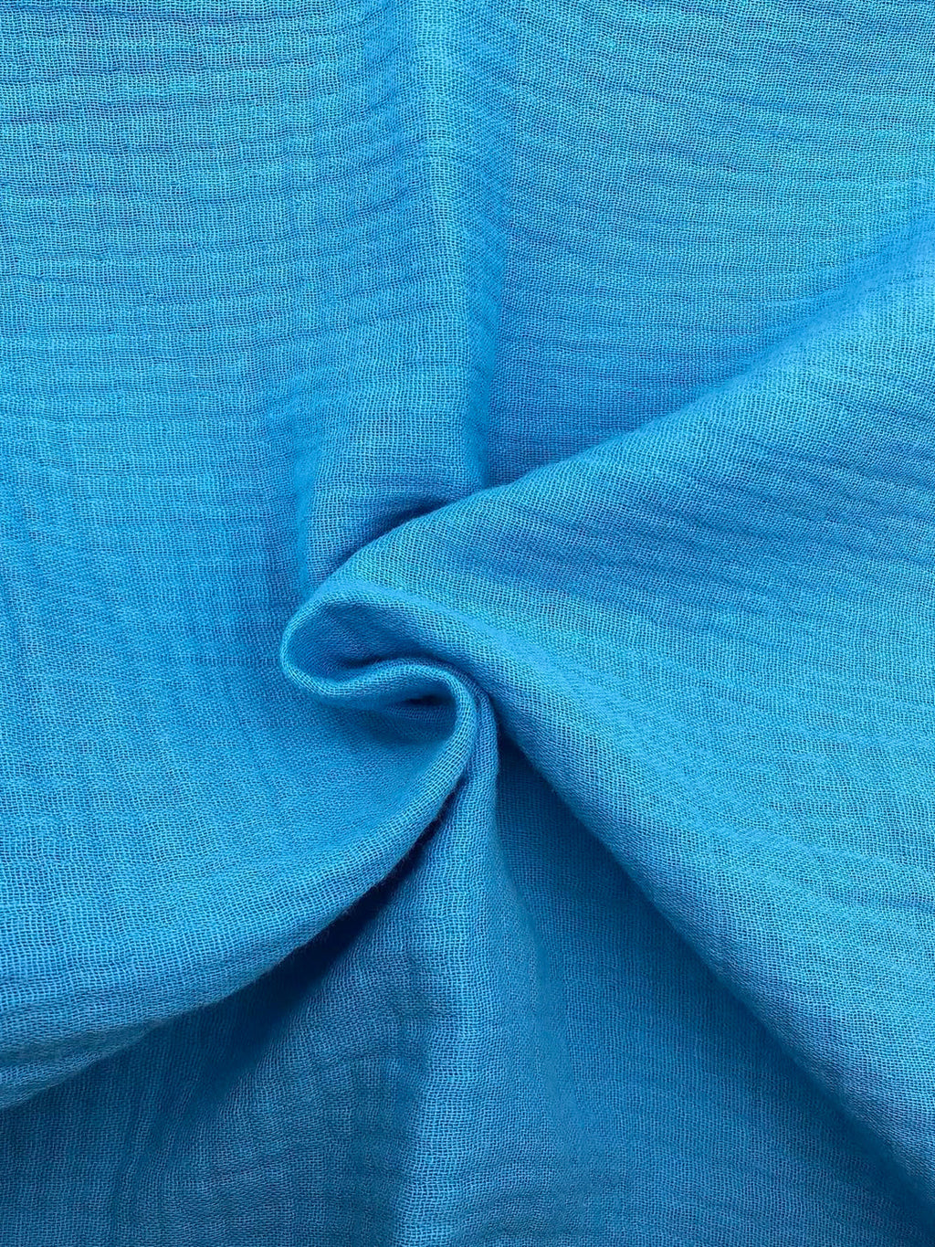 Double Gauze Muslin Fabric in Indigo - 57" wide, sold by the yard