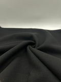 Wool-Blend Coating Fabric in Black - 59" wide, sold by the yard