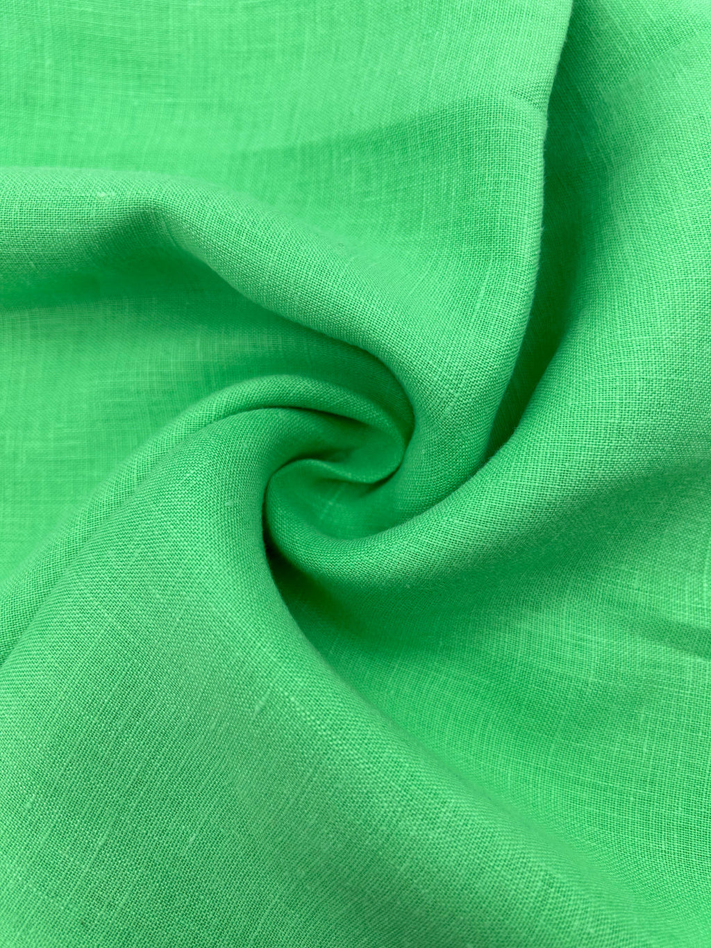 100% Linen Fabric in Green - 57" wide, sold by the yard