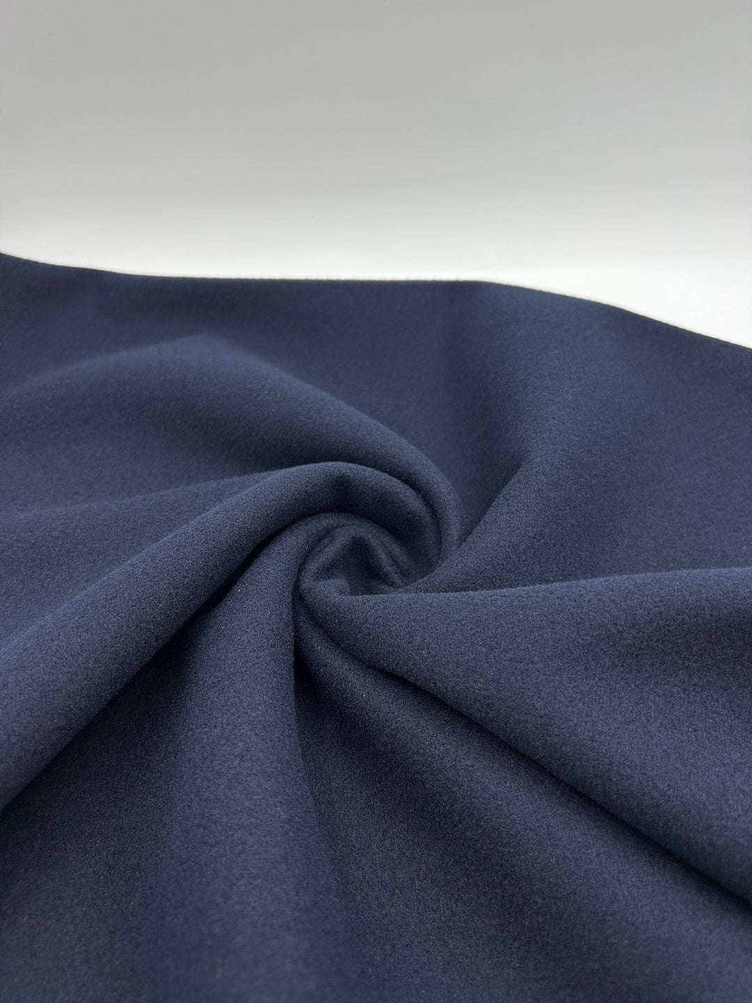 Wool-Blend Coating Fabric in Navy - 59" wide, sold by the yard