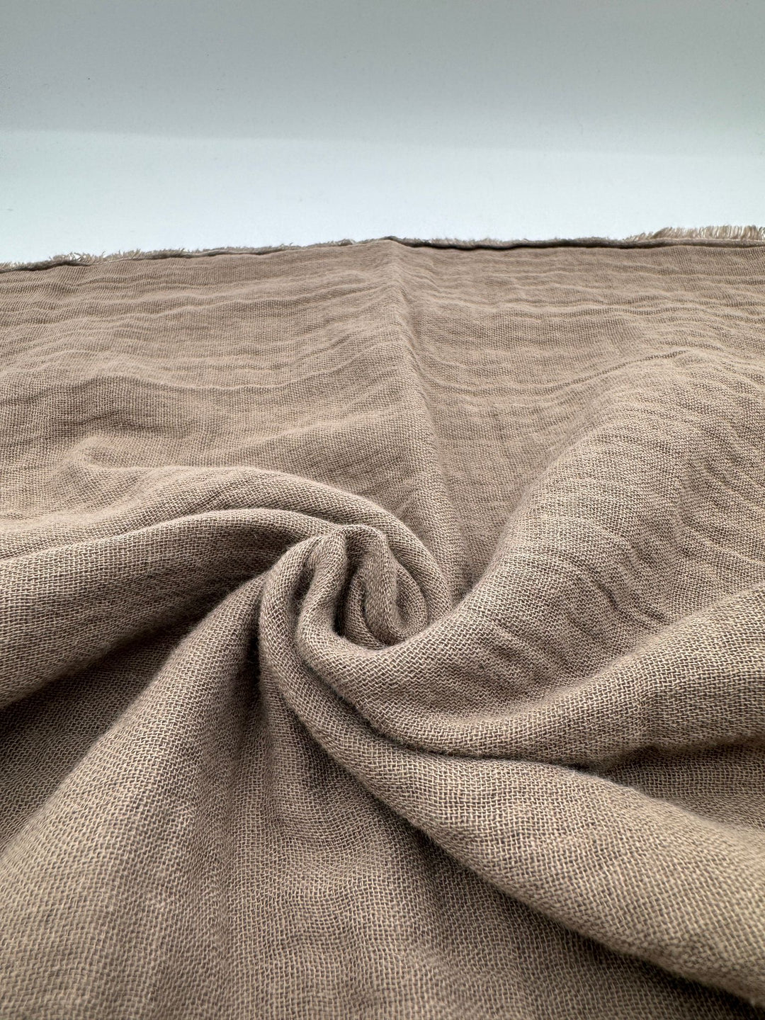 Double Gauze Muslin Fabric in Mink - 57" wide, sold by the yard