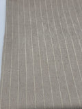 Cotton Linen Fabric in Natural Stripe - 57" wide, sold by the yard