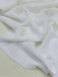 Double Gauze Muslin Fabric in Off-White - 57" wide, sold by the yard