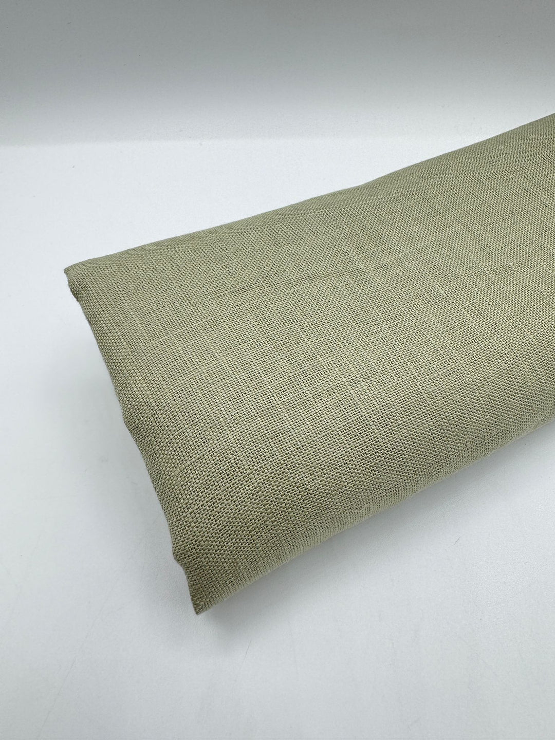100% Linen Fabric in Almond Green - 57" wide, sold by the yard