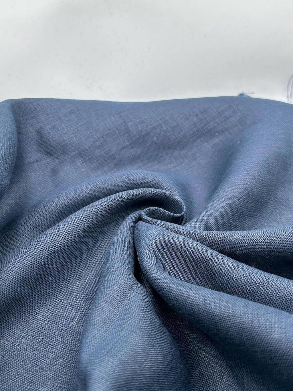 100% Linen Fabric in Navy (185 GSM) - 57" wide, sold by the yard