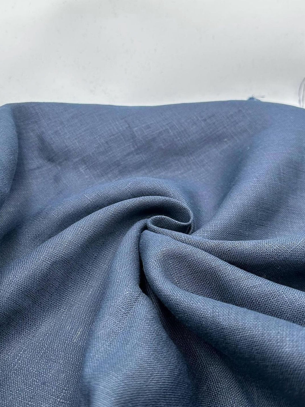 100% Linen Fabric in Navy (185 GSM) - 57" wide, sold by the yard